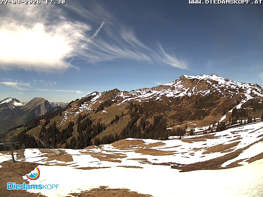 Archiv Foto Webcam Panorama Diedamskopf von der Breitenalpe