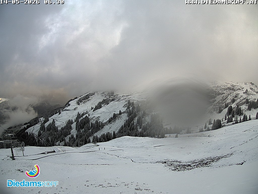 Archiv Foto Webcam Panorama Diedamskopf von der Breitenalpe
