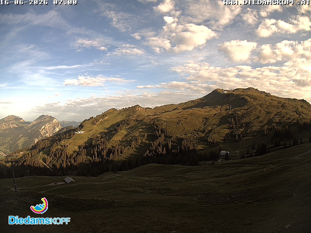 Archiv Foto Webcam Panorama Diedamskopf von der Breitenalpe