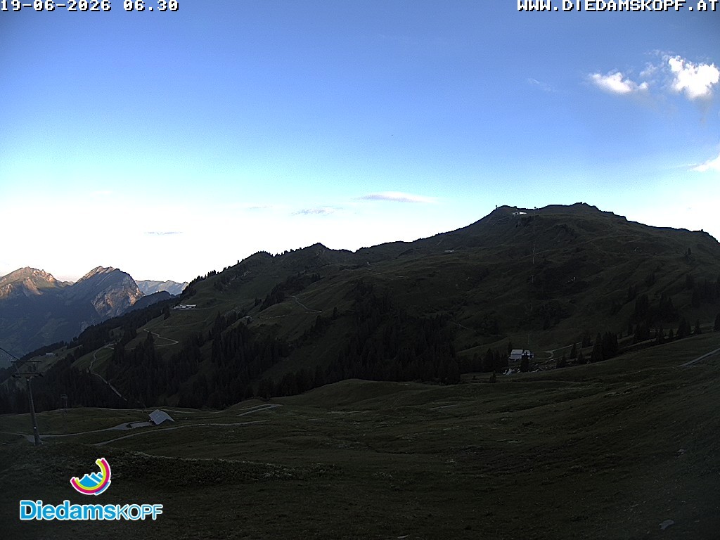 Archiv Foto Webcam Panorama Diedamskopf von der Breitenalpe