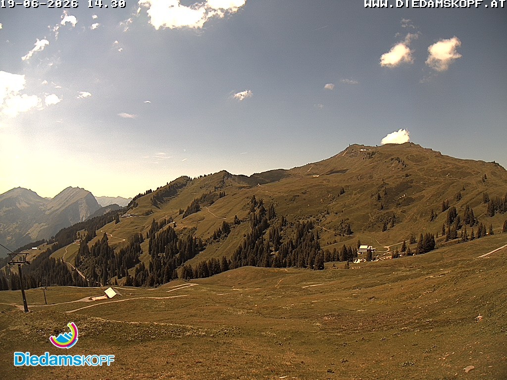 Archiv Foto Webcam Panorama Diedamskopf von der Breitenalpe