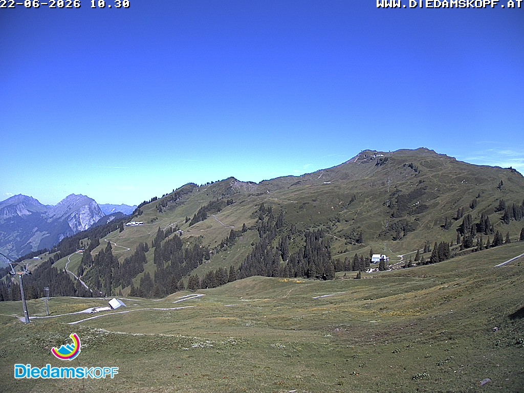 Archiv Foto Webcam Panorama Diedamskopf von der Breitenalpe