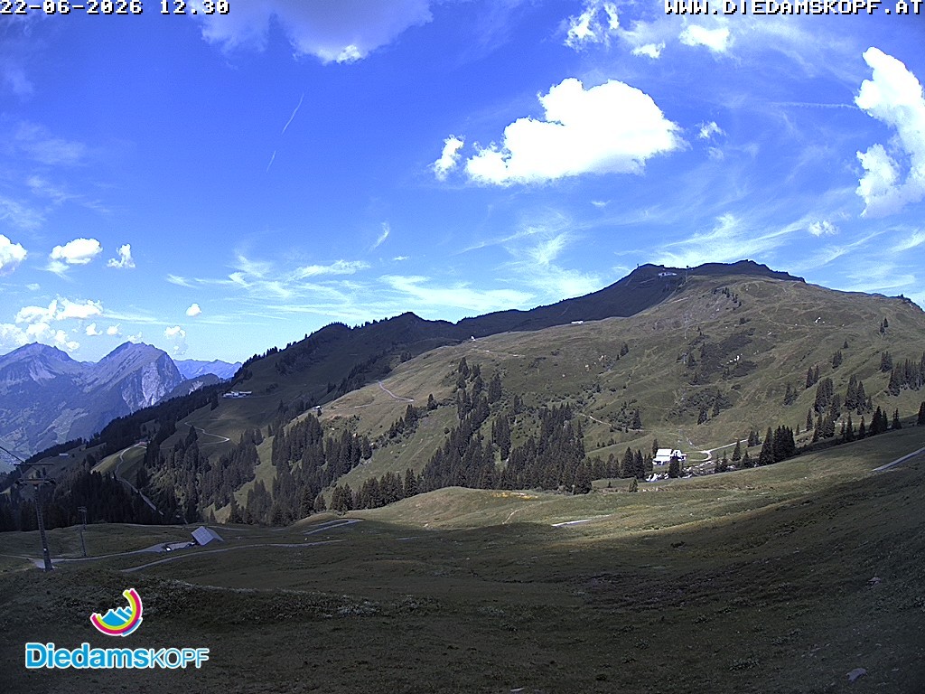Archiv Foto Webcam Panorama Diedamskopf von der Breitenalpe