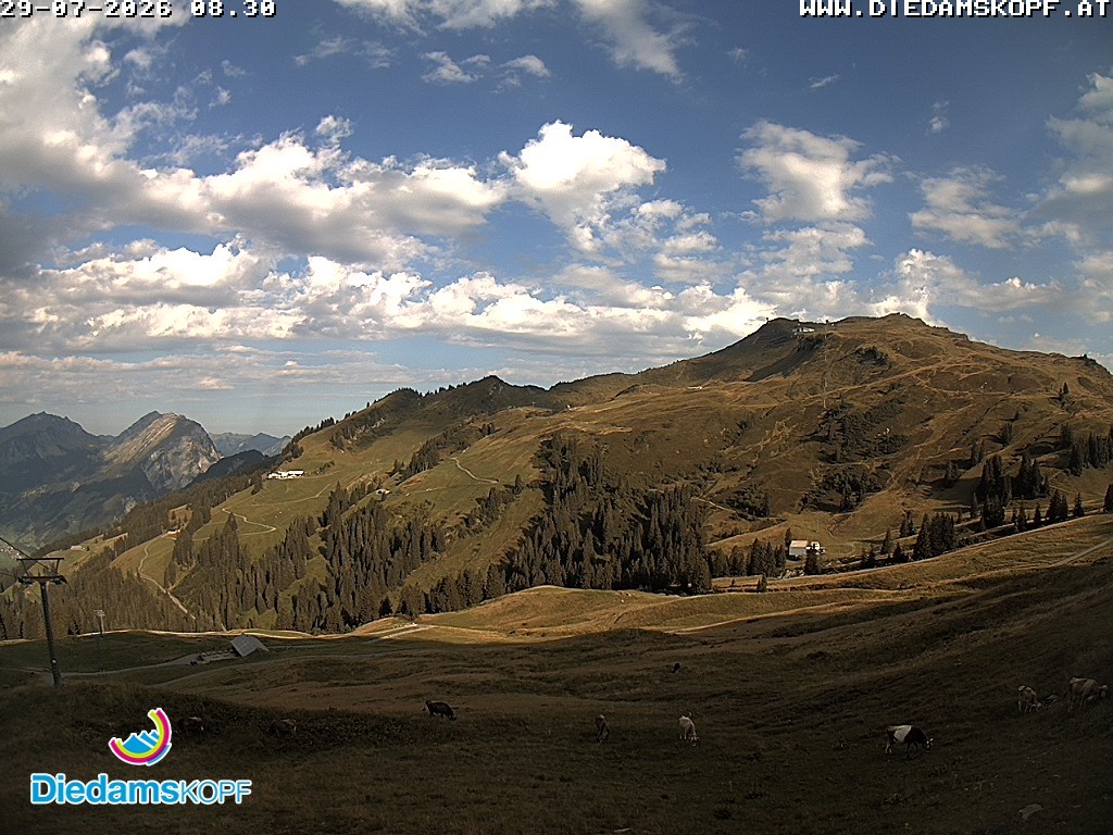 Archiv Foto Webcam Panorama Diedamskopf von der Breitenalpe
