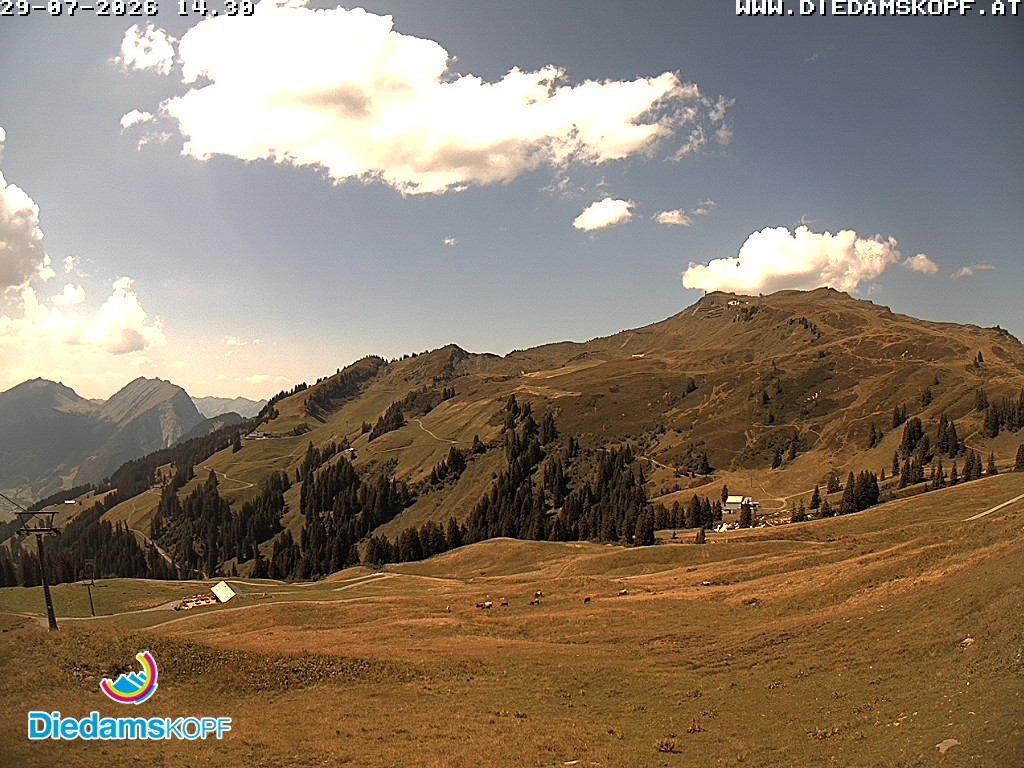Archiv Foto Webcam Panorama Diedamskopf von der Breitenalpe