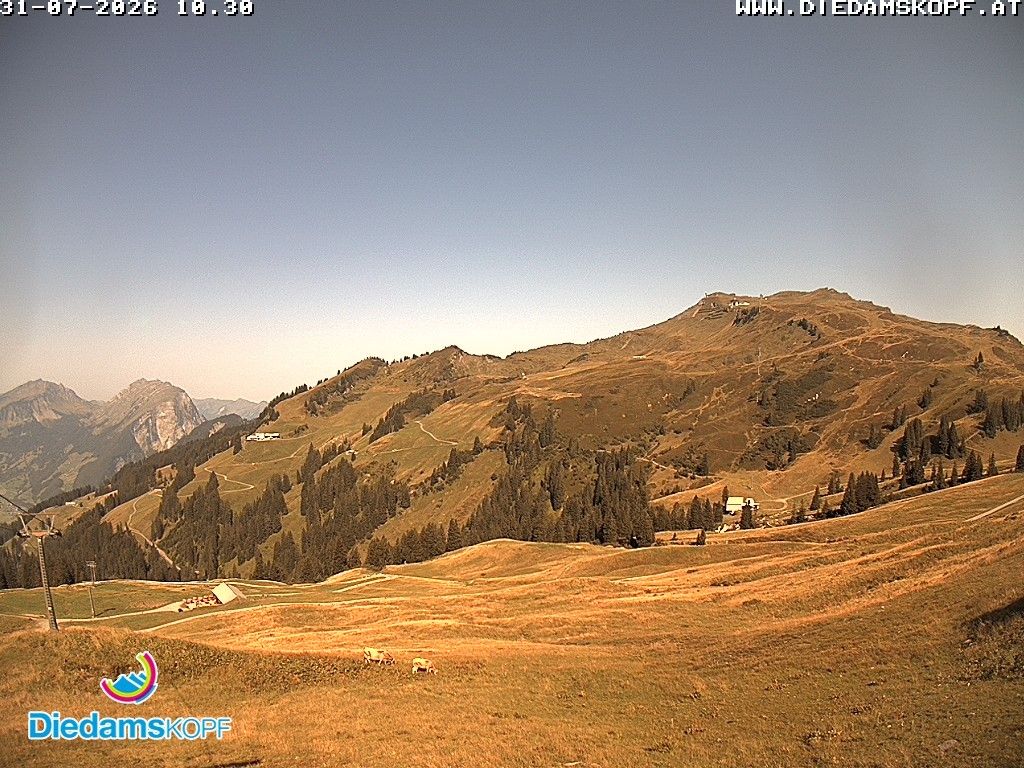Archiv Foto Webcam Panorama Diedamskopf von der Breitenalpe