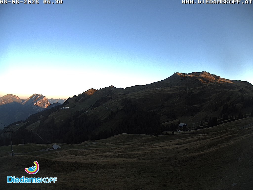 Archiv Foto Webcam Panorama Diedamskopf von der Breitenalpe