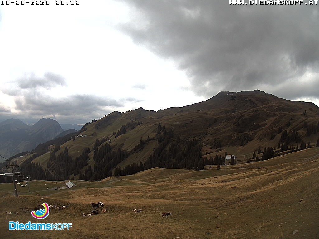 Archiv Foto Webcam Panorama Diedamskopf von der Breitenalpe