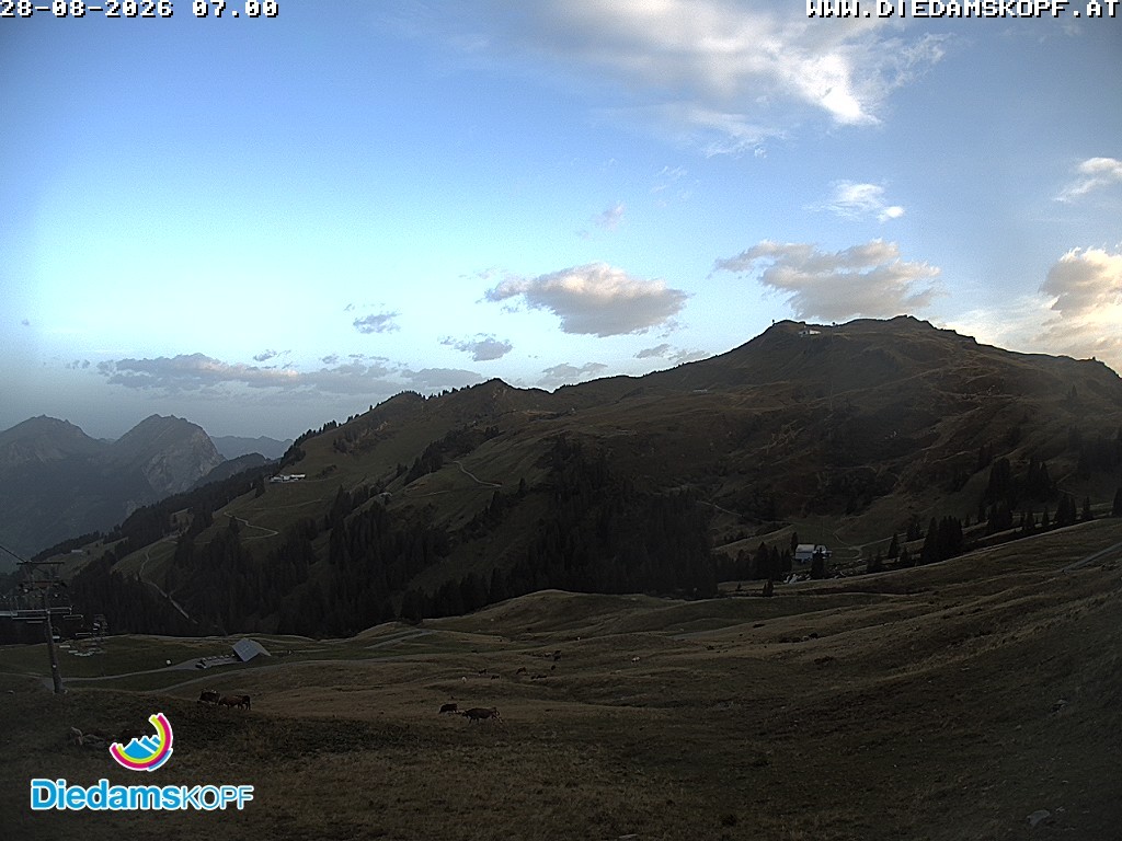 Archiv Foto Webcam Panorama Diedamskopf von der Breitenalpe
