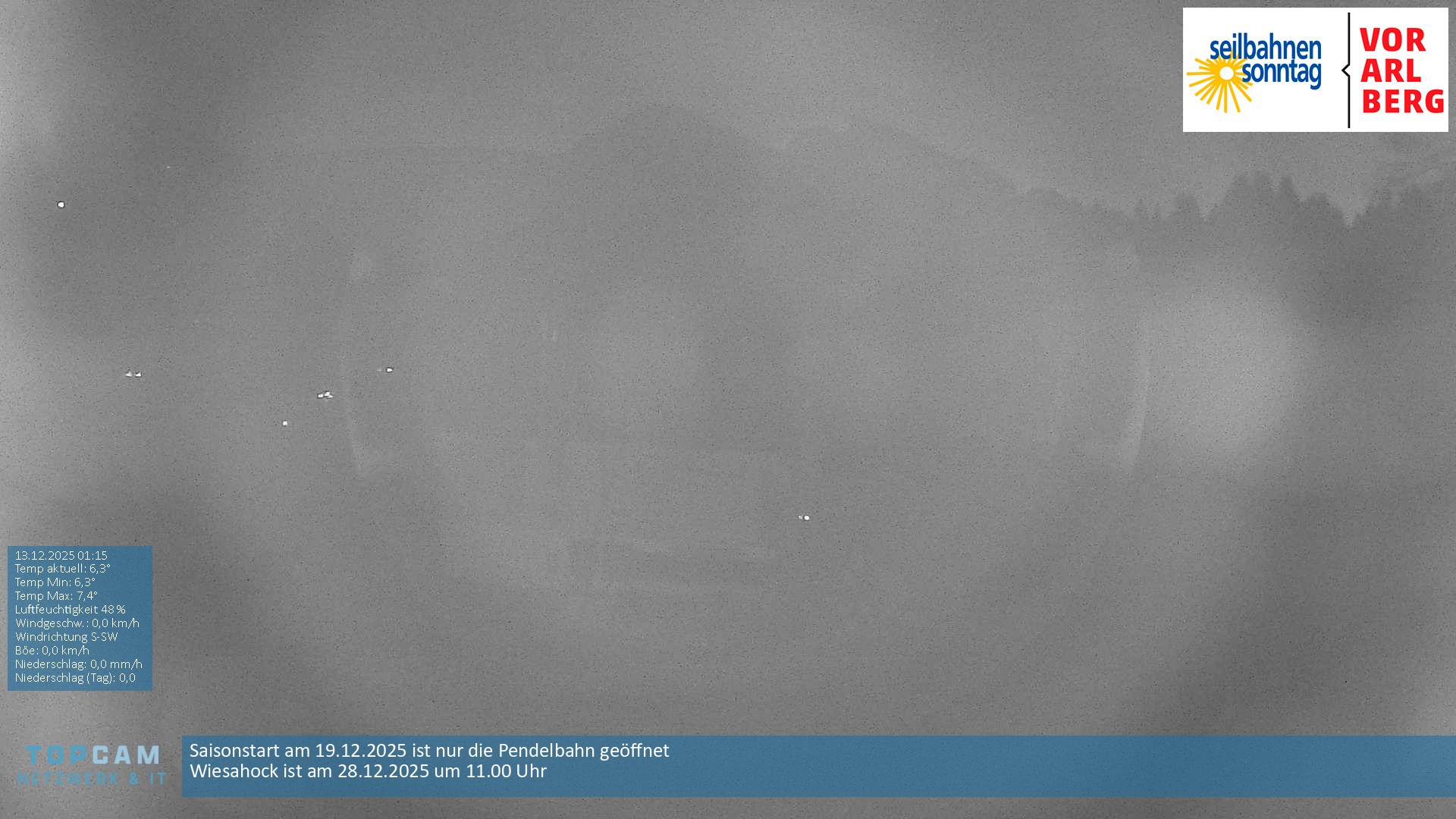 Archiv Foto Webcam Bergstation Pendelbahn in Sonntag