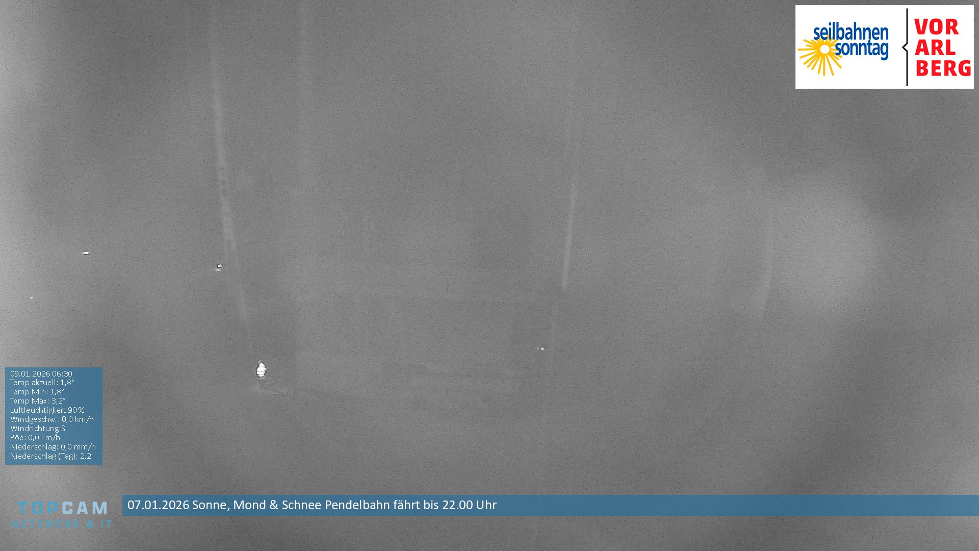 Archiv Foto Webcam Bergstation Pendelbahn in Sonntag