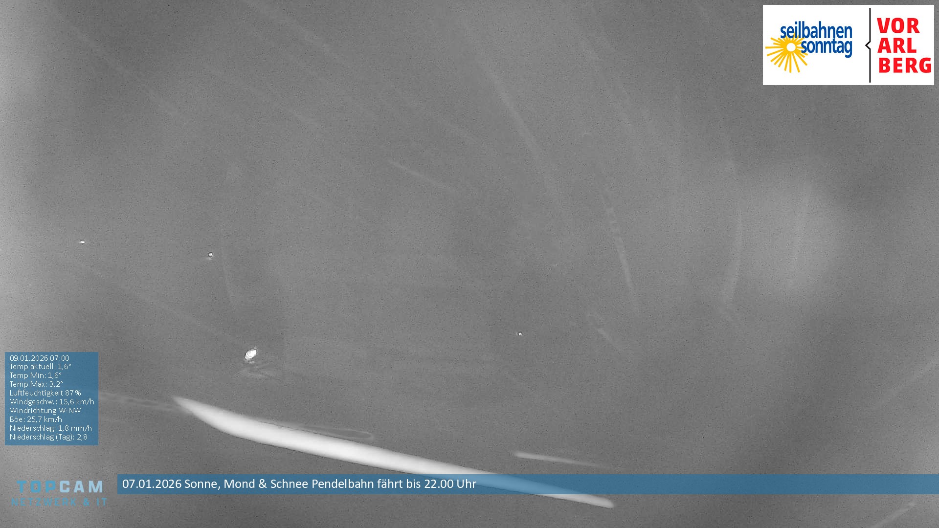 Archiv Foto Webcam Bergstation Pendelbahn in Sonntag