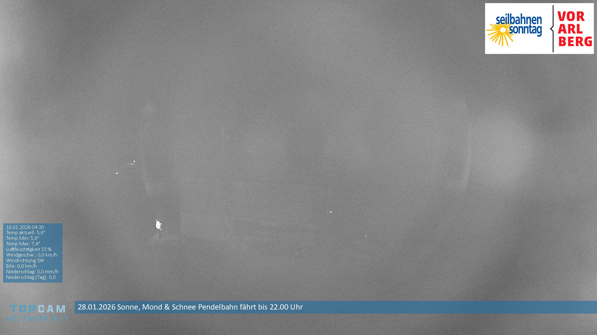 Archiv Foto Webcam Bergstation Pendelbahn in Sonntag