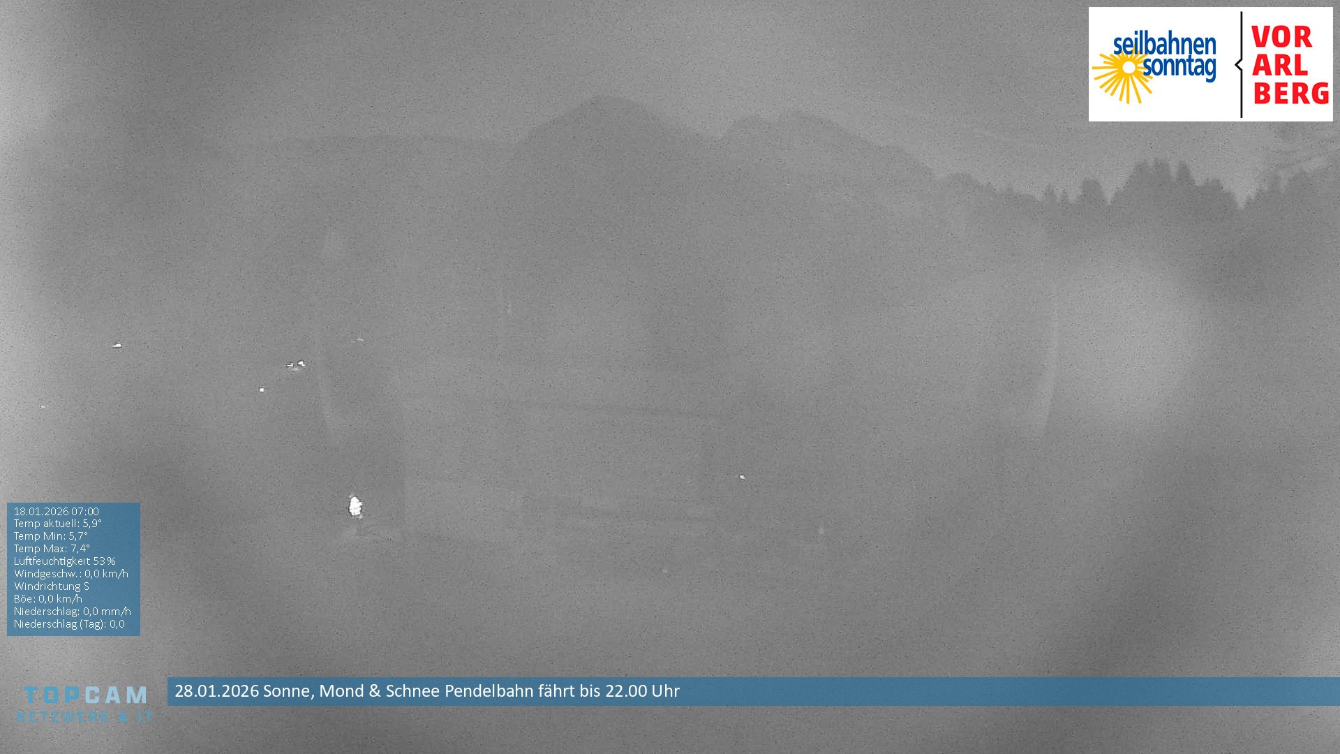 Archiv Foto Webcam Bergstation Pendelbahn in Sonntag