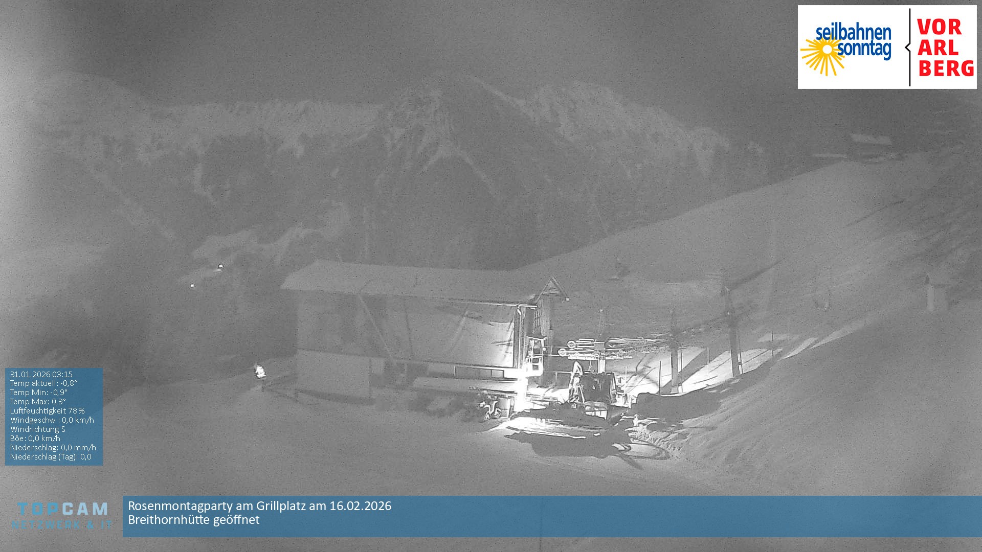 Archiv Foto Webcam Bergstation Pendelbahn in Sonntag