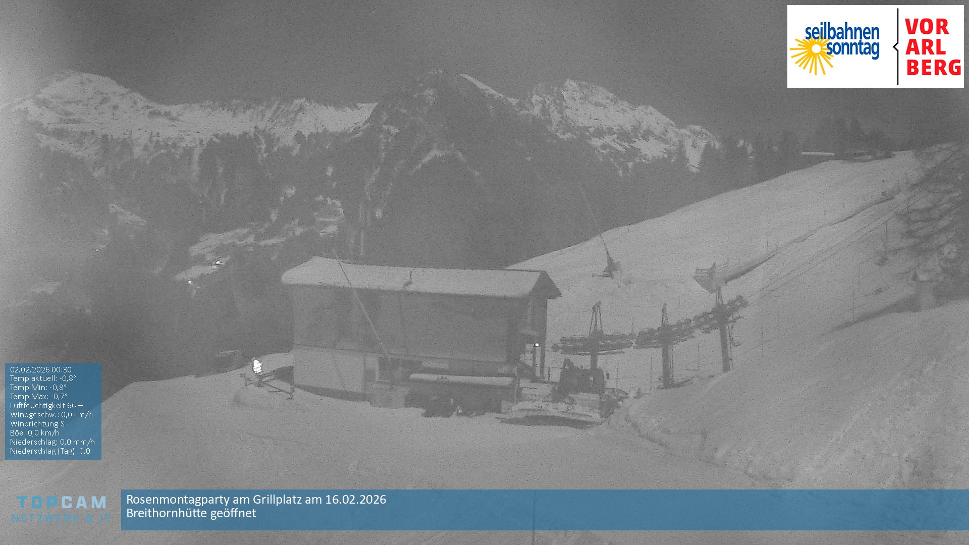 Archiv Foto Webcam Bergstation Pendelbahn in Sonntag