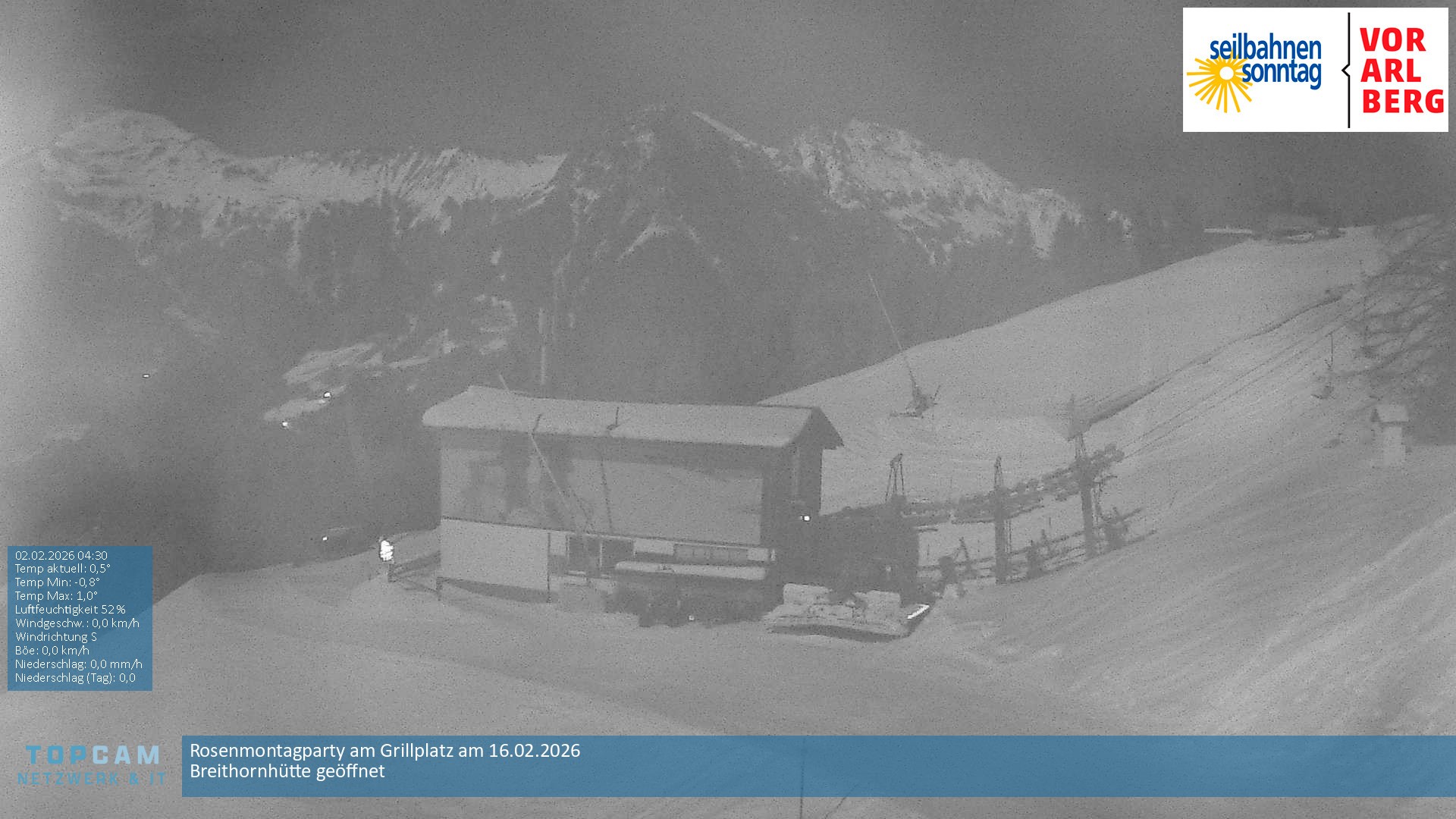 Archiv Foto Webcam Bergstation Pendelbahn in Sonntag