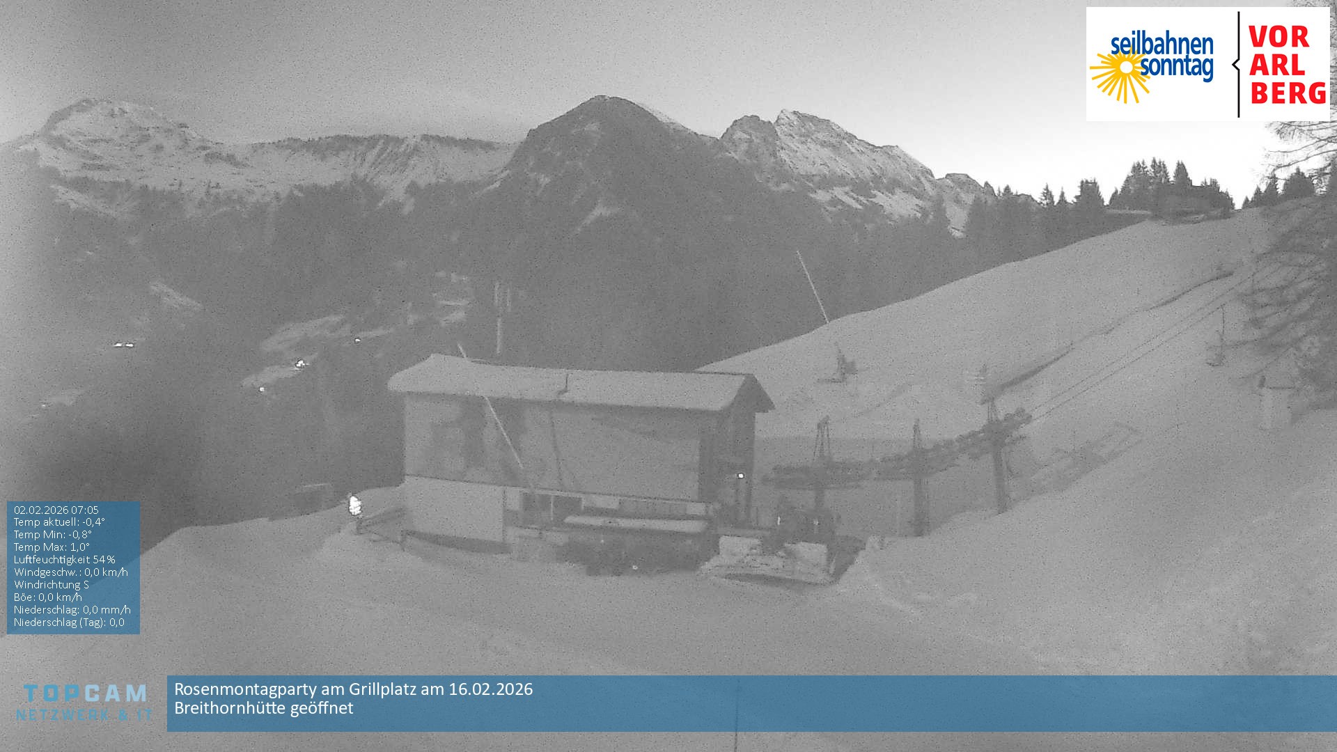 Archiv Foto Webcam Bergstation Pendelbahn in Sonntag