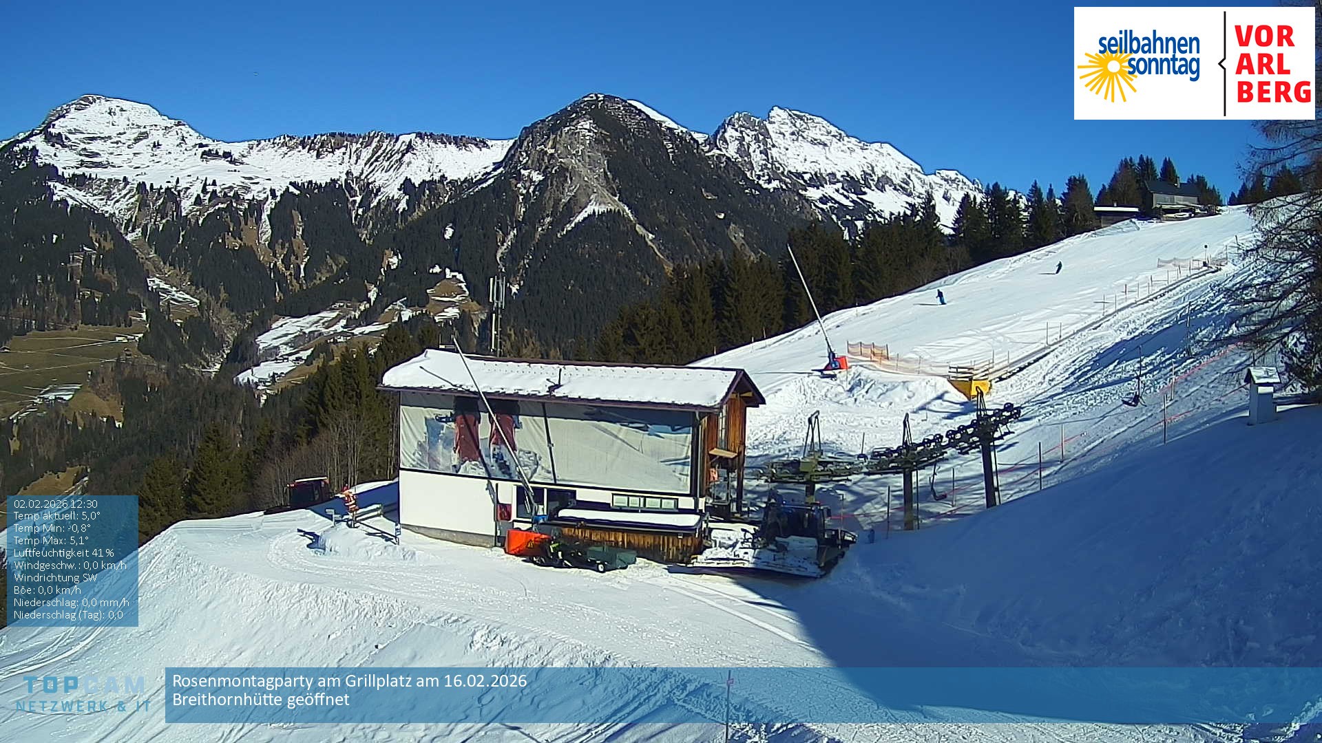 Archiv Foto Webcam Bergstation Pendelbahn in Sonntag