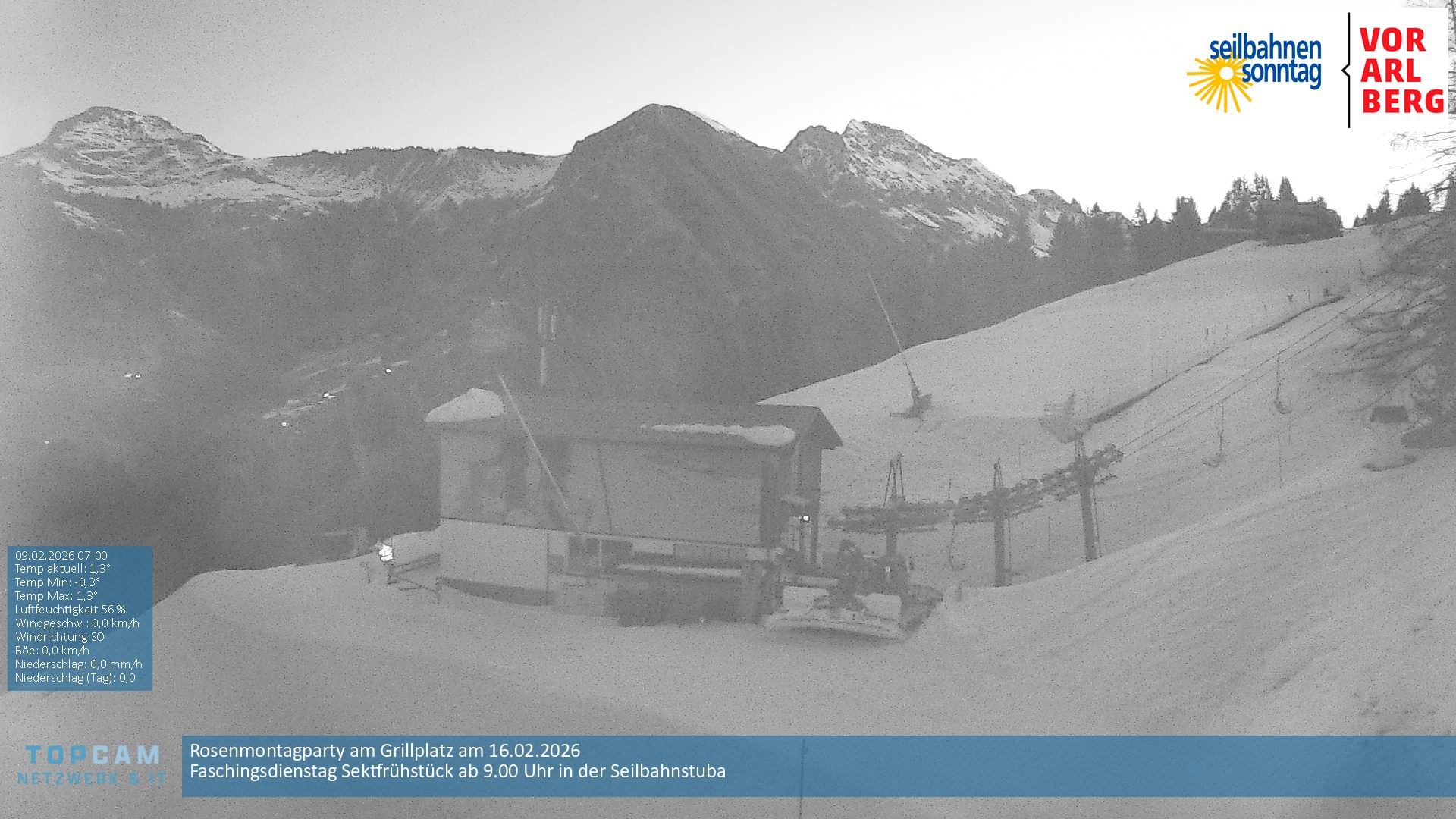 Archiv Foto Webcam Bergstation Pendelbahn in Sonntag