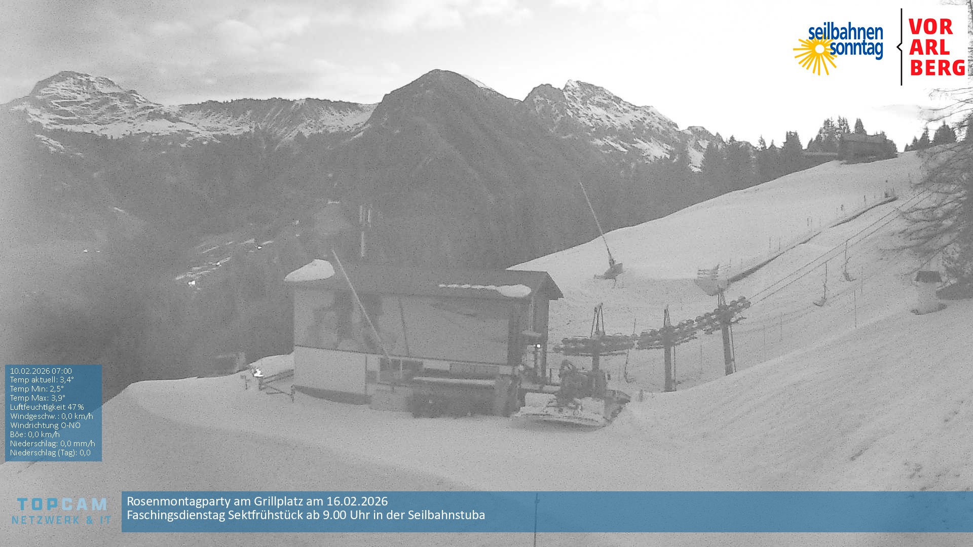 Archiv Foto Webcam Bergstation Pendelbahn in Sonntag