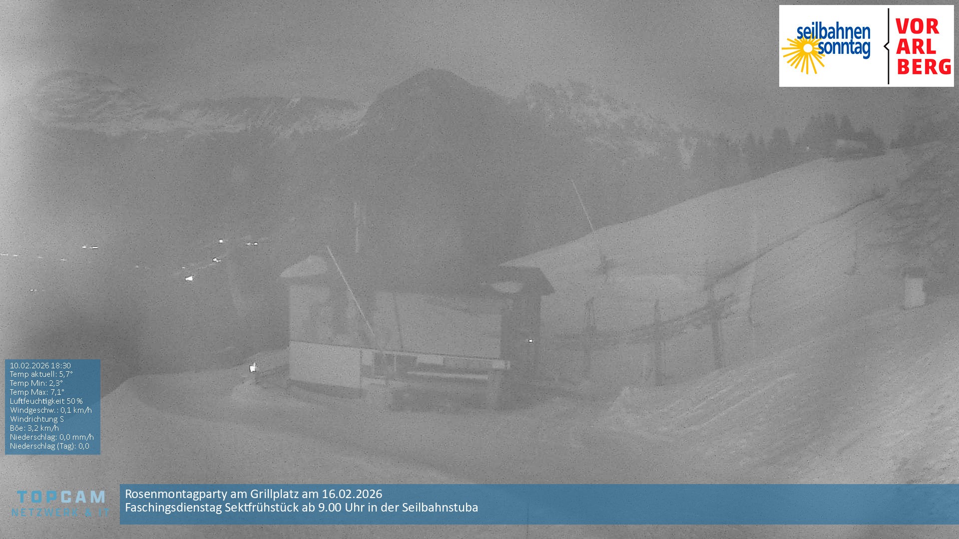 Archiv Foto Webcam Bergstation Pendelbahn in Sonntag