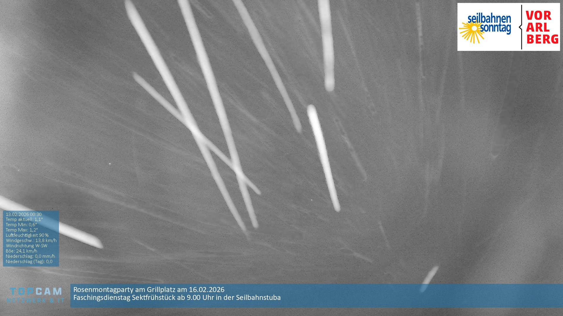 Archiv Foto Webcam Bergstation Pendelbahn in Sonntag