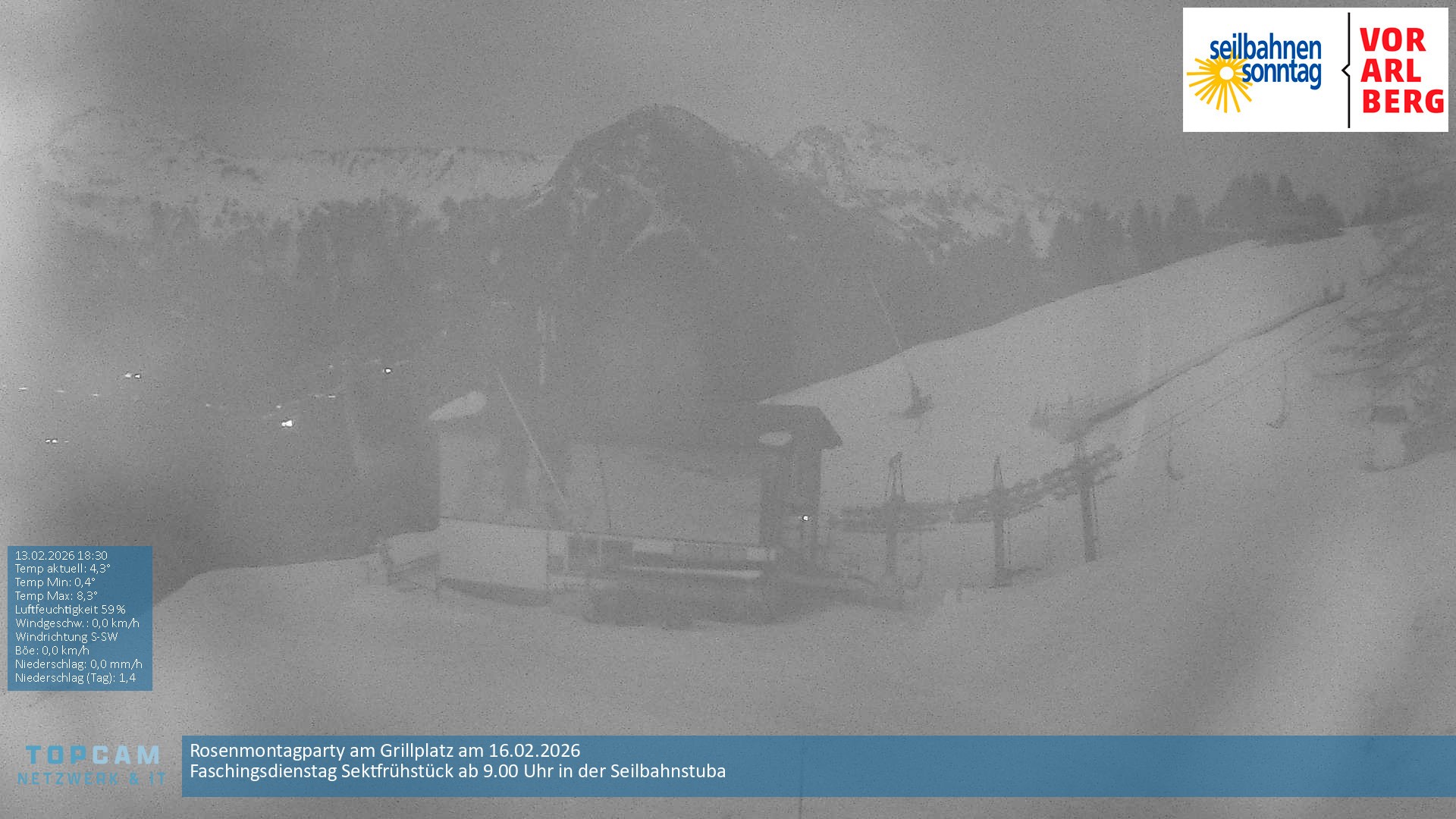 Archiv Foto Webcam Bergstation Pendelbahn in Sonntag