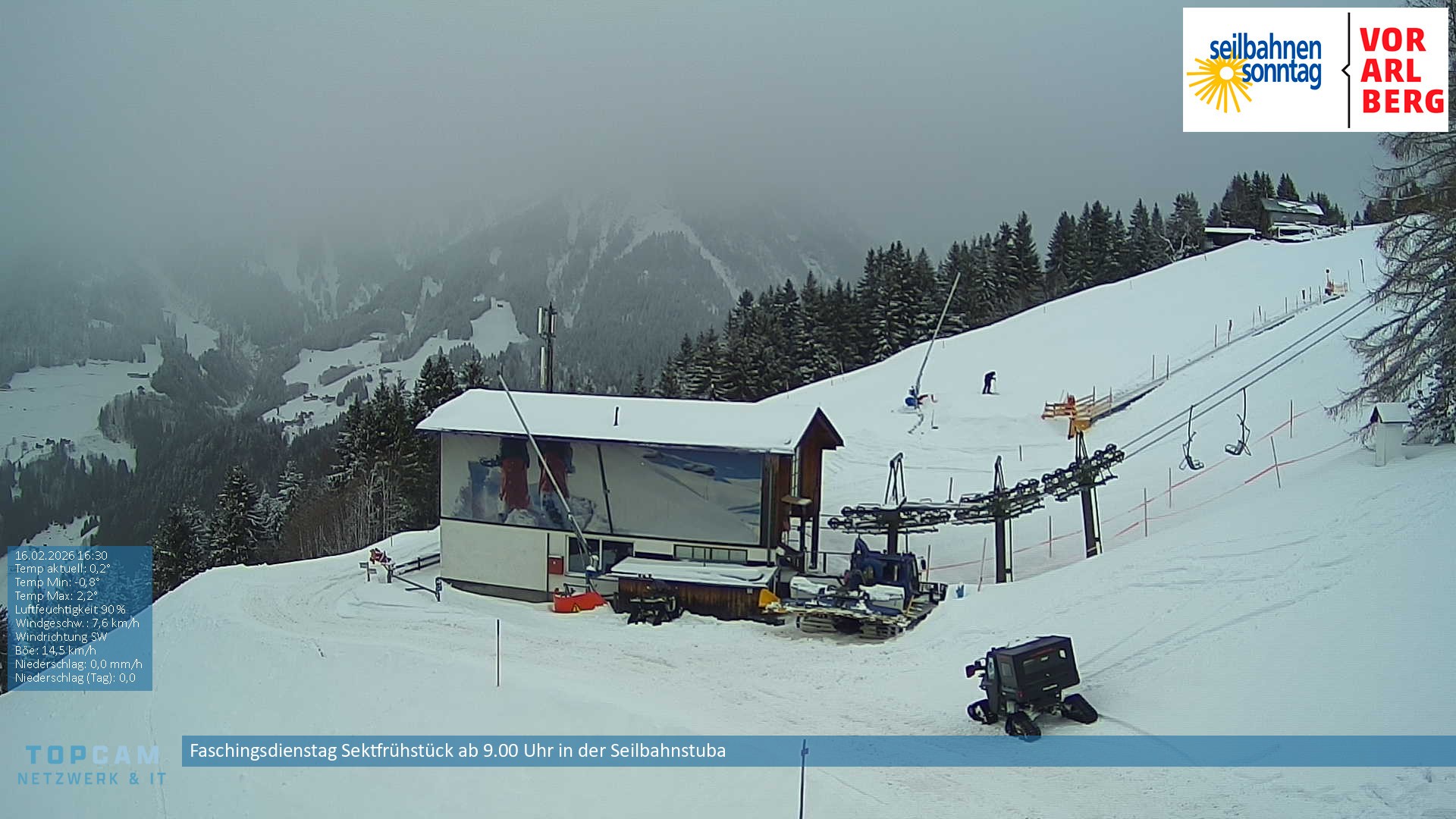 Archiv Foto Webcam Bergstation Pendelbahn in Sonntag
