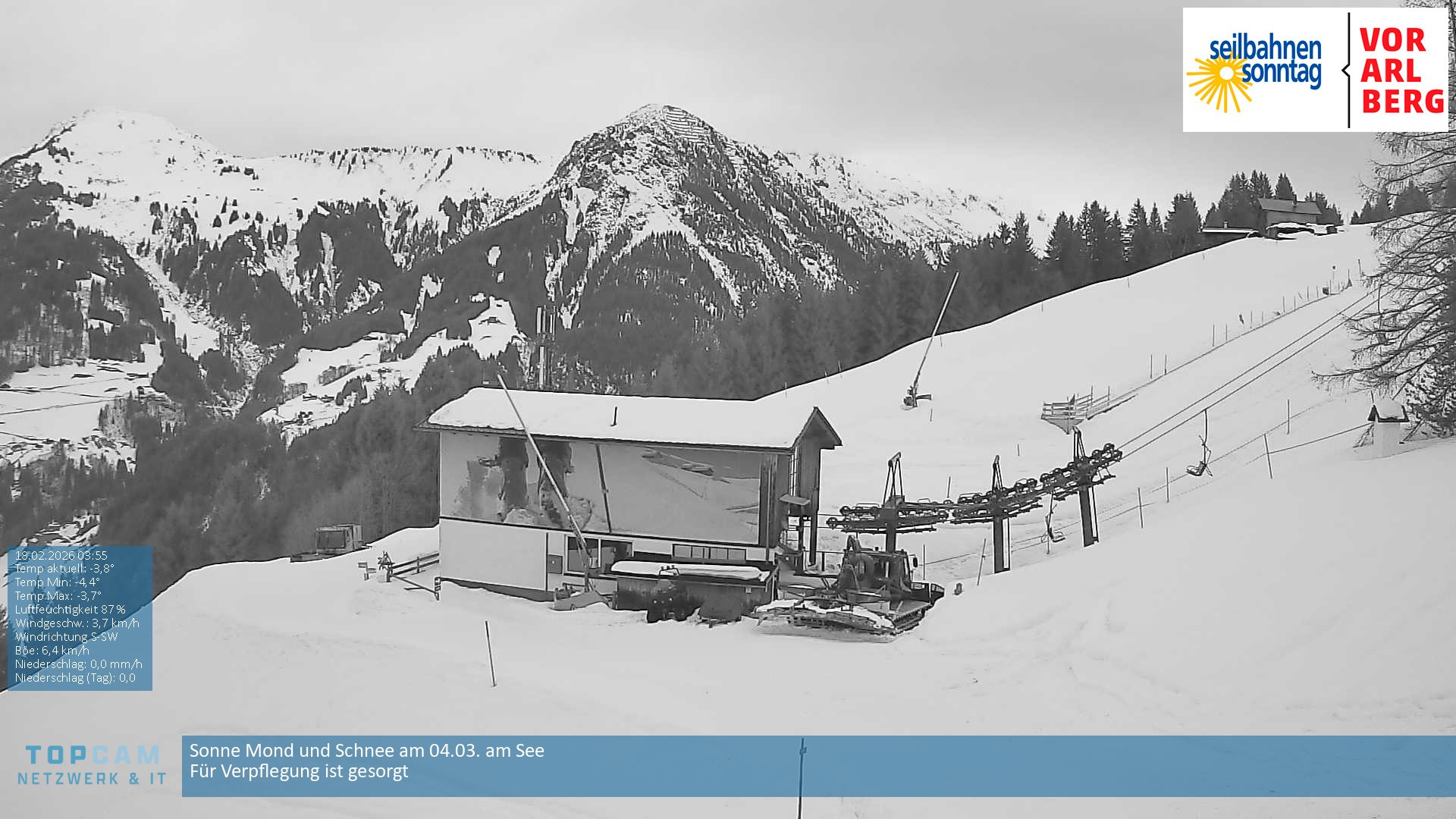 Archiv Foto Webcam Bergstation Pendelbahn in Sonntag