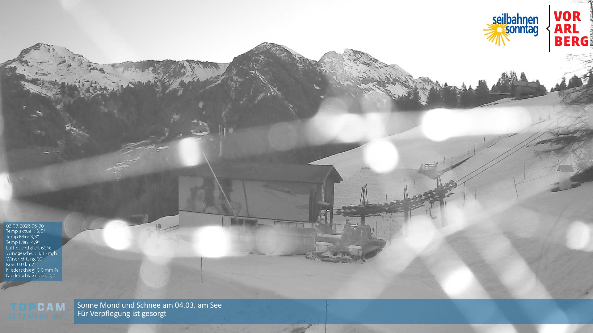 Archiv Foto Webcam Bergstation Pendelbahn in Sonntag