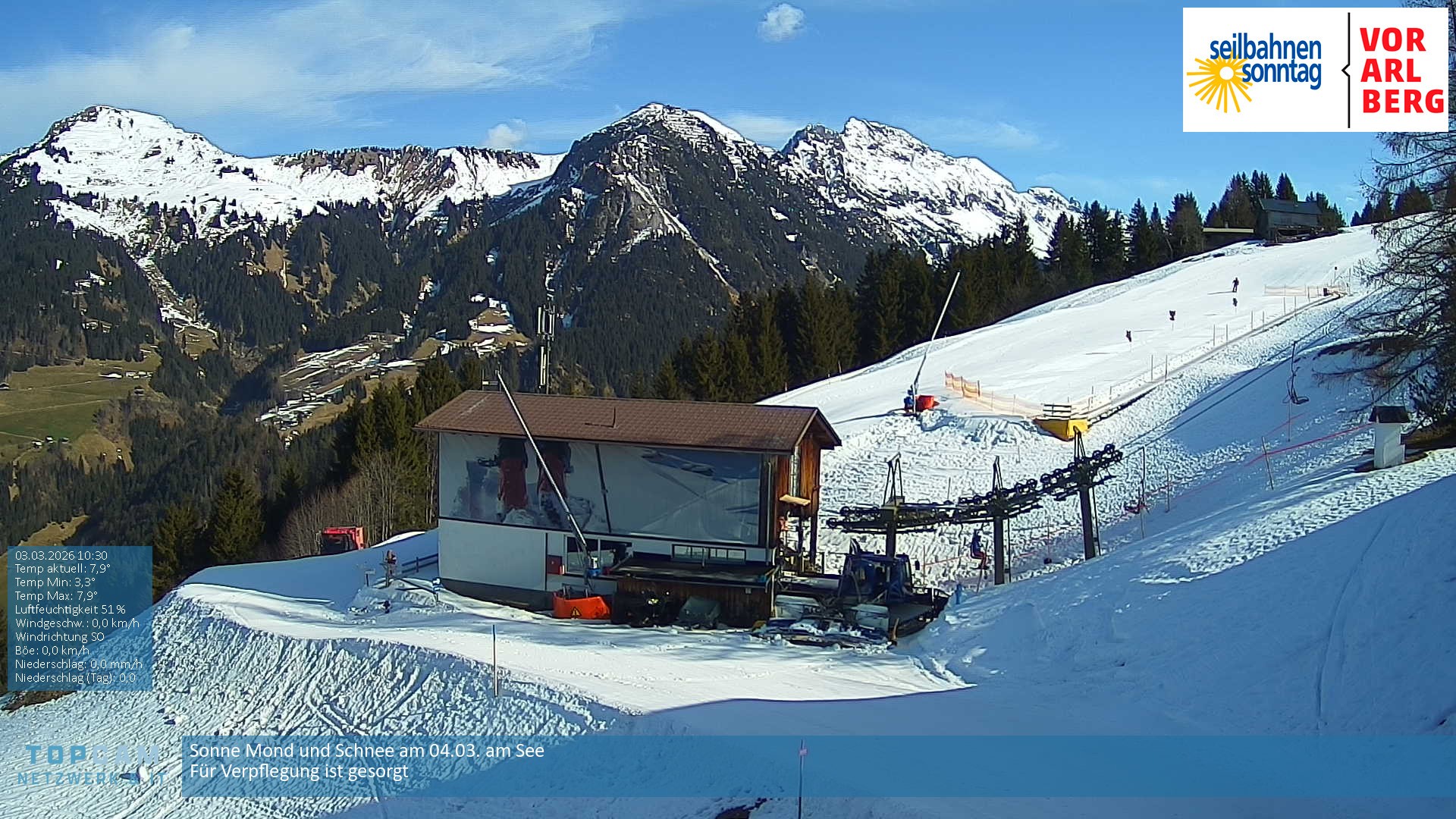 Archiv Foto Webcam Bergstation Pendelbahn in Sonntag