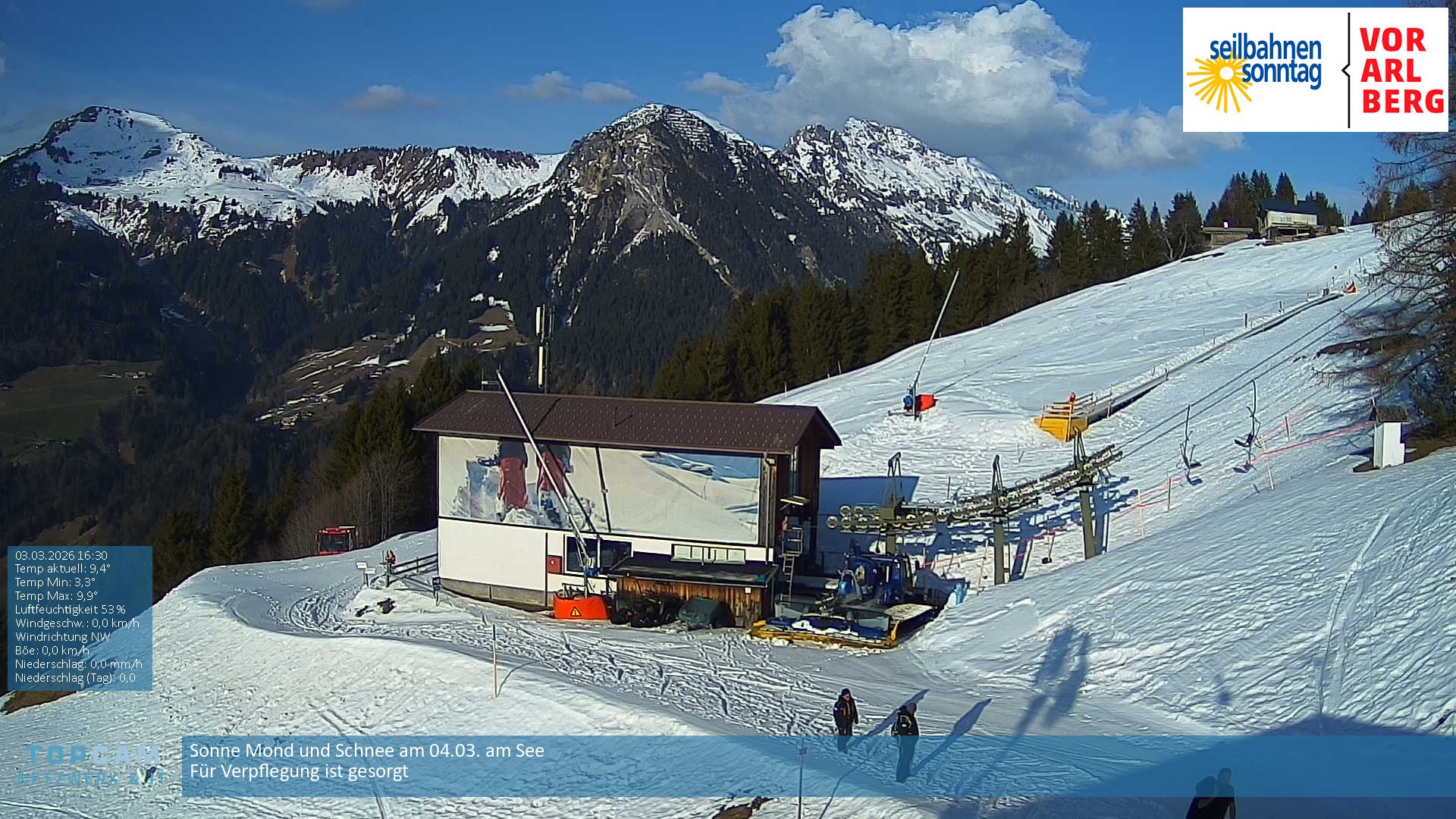 Archiv Foto Webcam Bergstation Pendelbahn in Sonntag