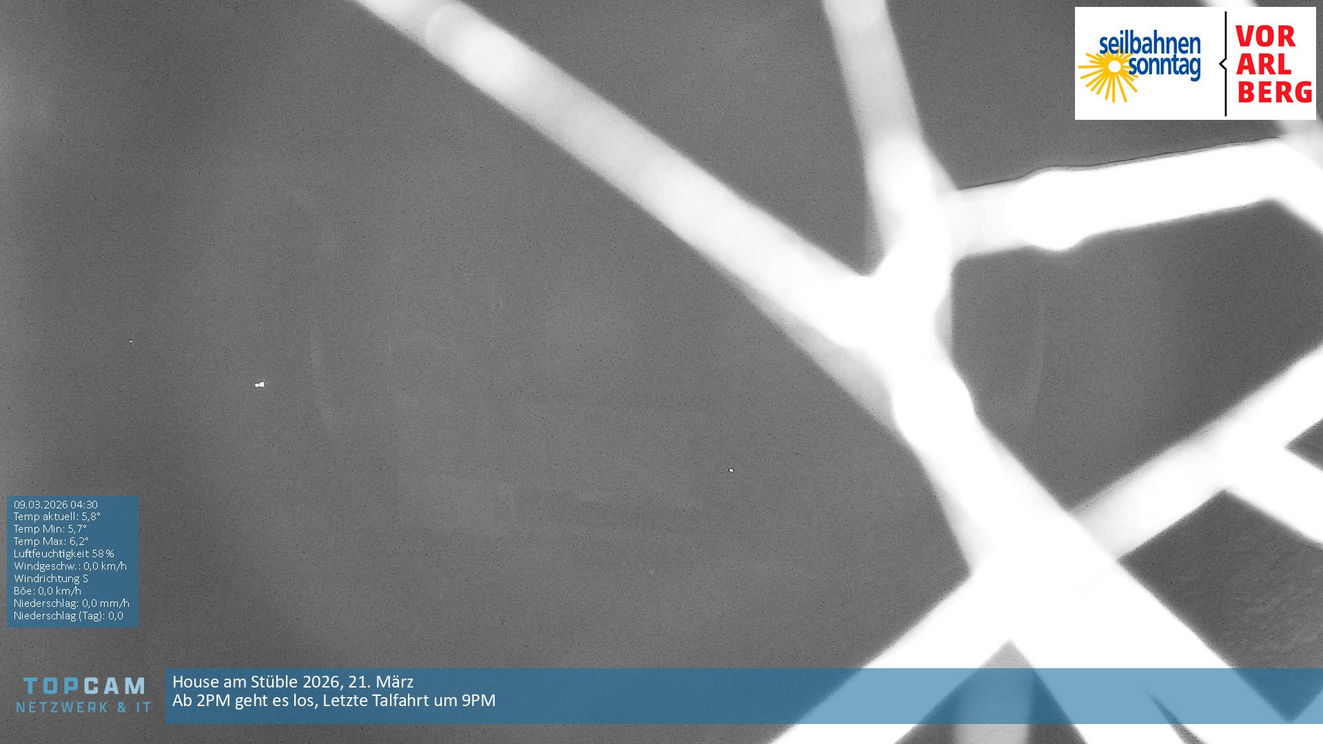 Archiv Foto Webcam Bergstation Pendelbahn in Sonntag