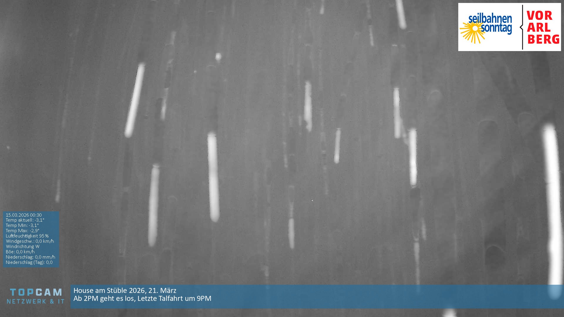 Archiv Foto Webcam Bergstation Pendelbahn in Sonntag