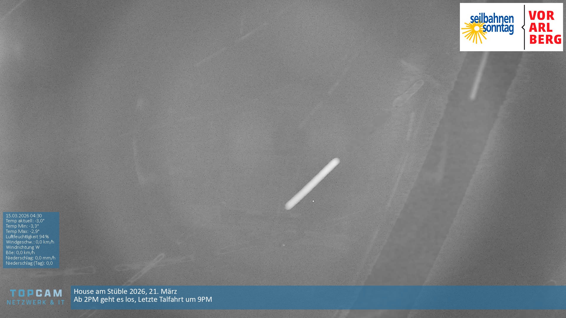 Archiv Foto Webcam Bergstation Pendelbahn in Sonntag