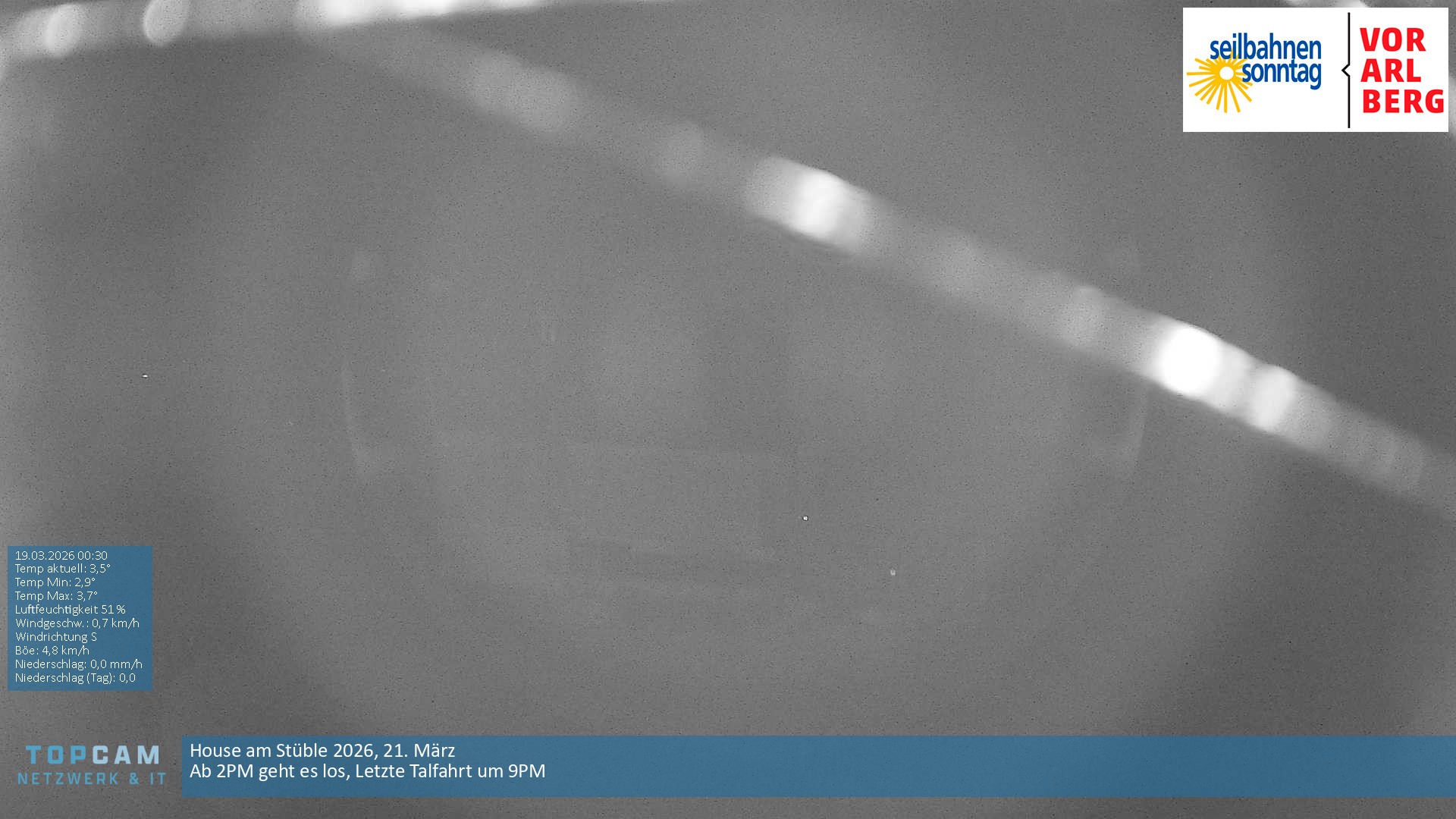 Archiv Foto Webcam Bergstation Pendelbahn in Sonntag