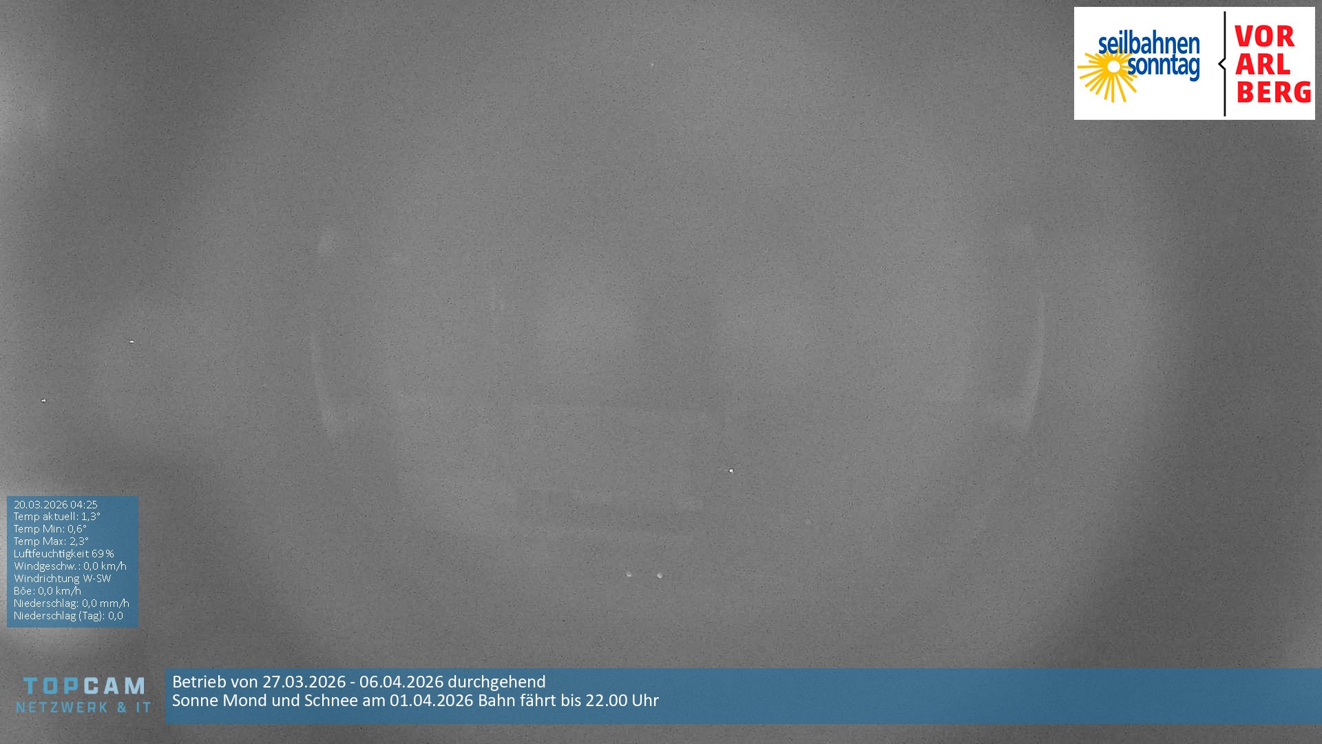 Archiv Foto Webcam Bergstation Pendelbahn in Sonntag