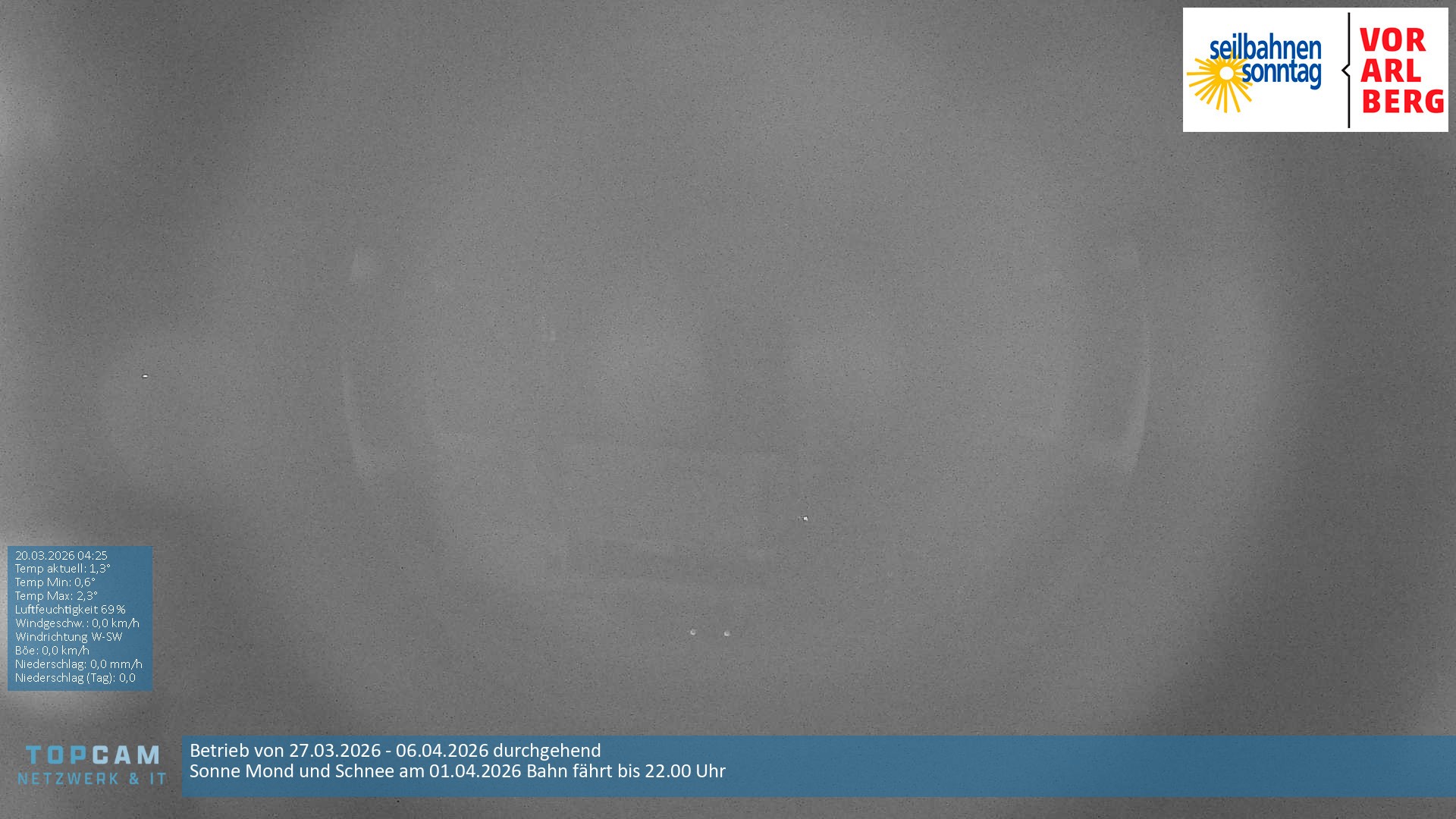 Archiv Foto Webcam Bergstation Pendelbahn in Sonntag