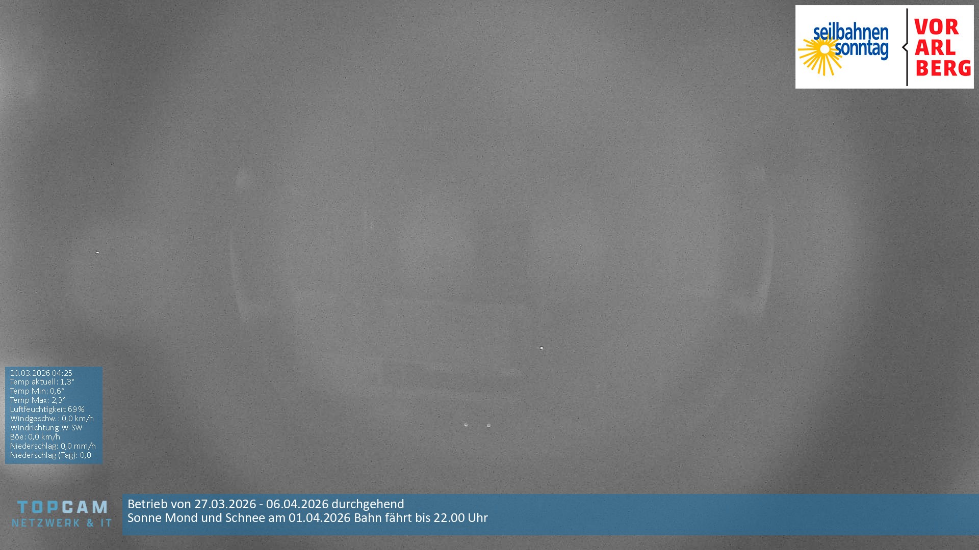 Archiv Foto Webcam Bergstation Pendelbahn in Sonntag