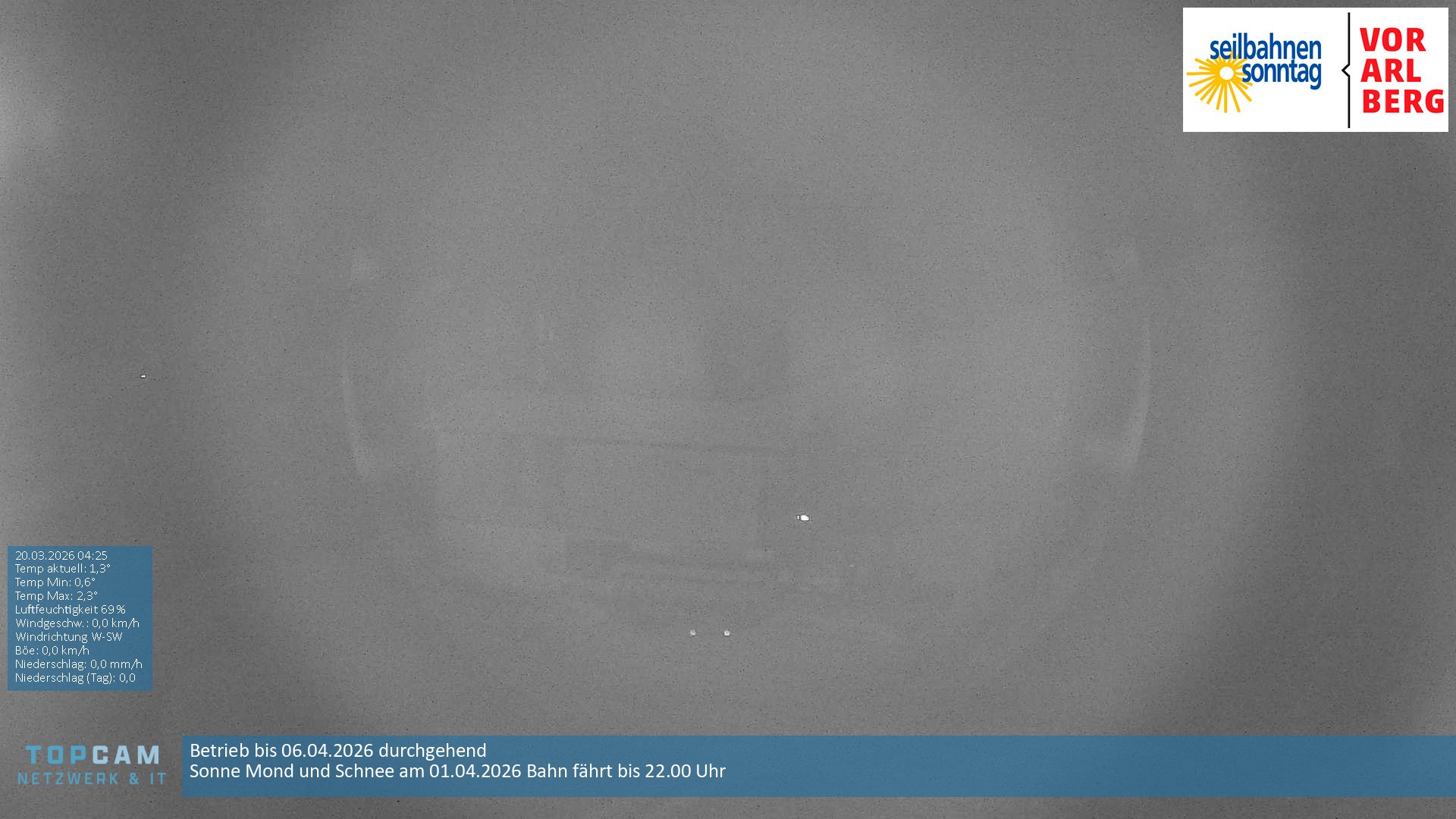 Archiv Foto Webcam Bergstation Pendelbahn in Sonntag