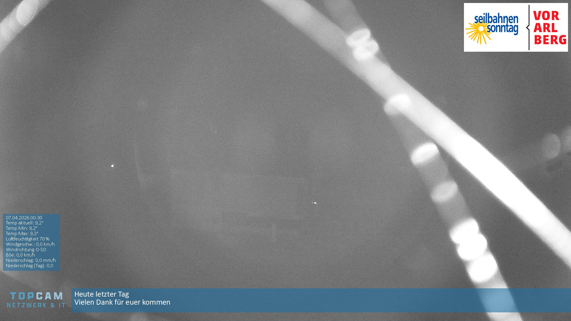 Archiv Foto Webcam Bergstation Pendelbahn in Sonntag