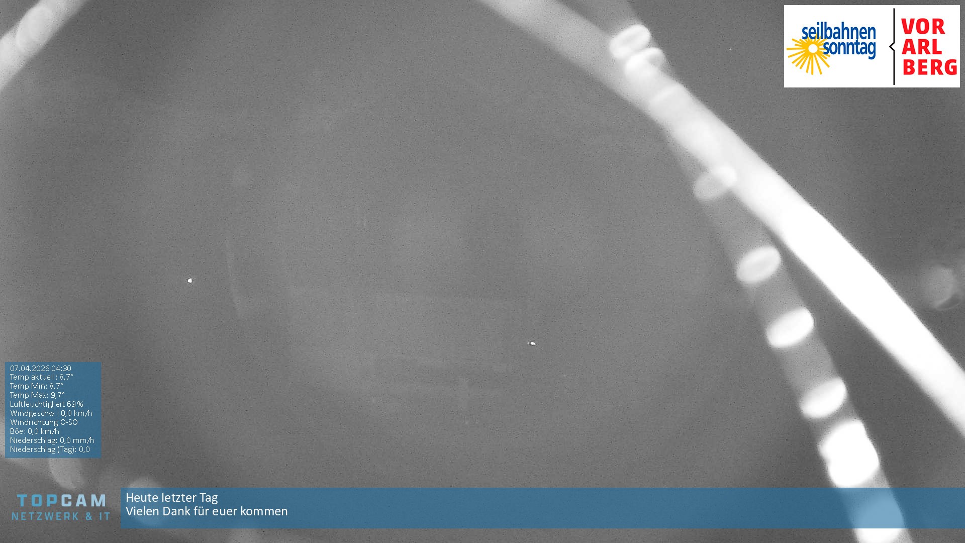 Archiv Foto Webcam Bergstation Pendelbahn in Sonntag