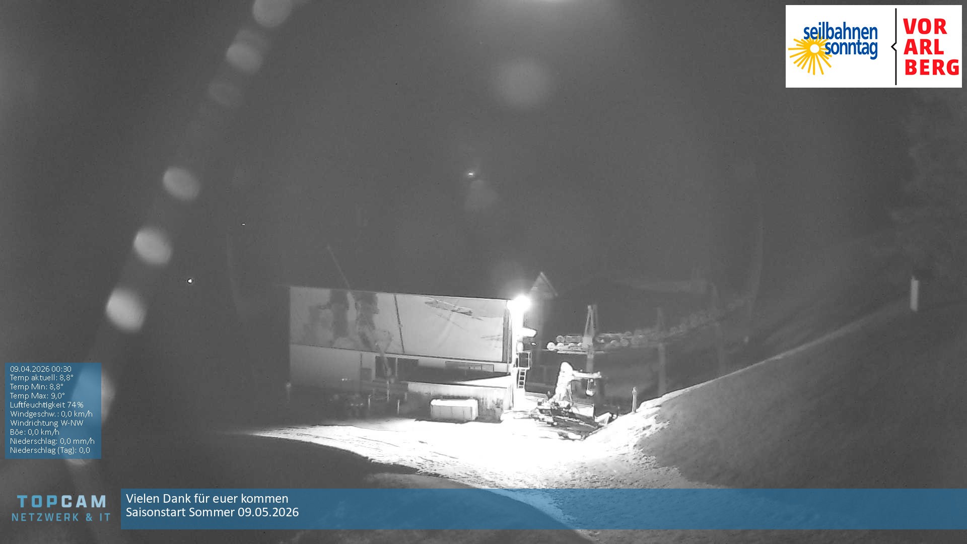 Archiv Foto Webcam Bergstation Pendelbahn in Sonntag