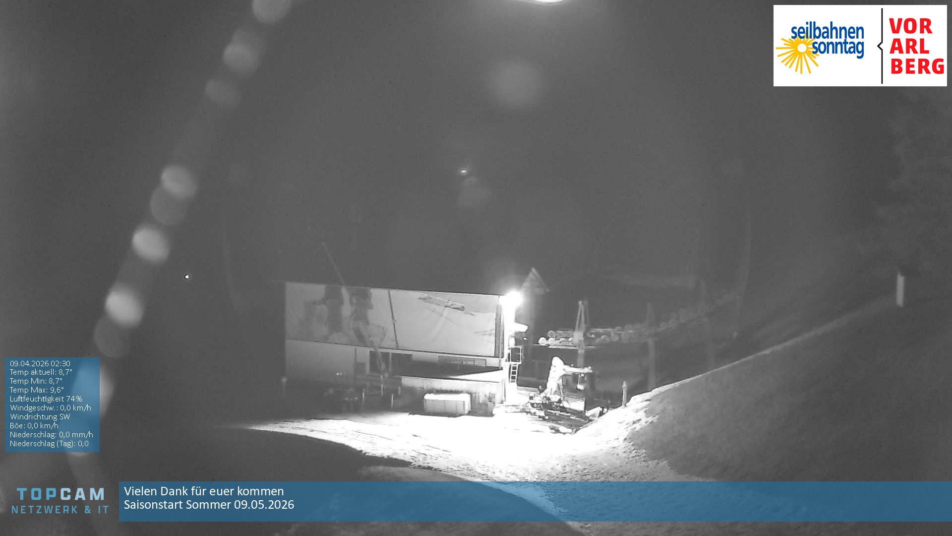 Archiv Foto Webcam Bergstation Pendelbahn in Sonntag