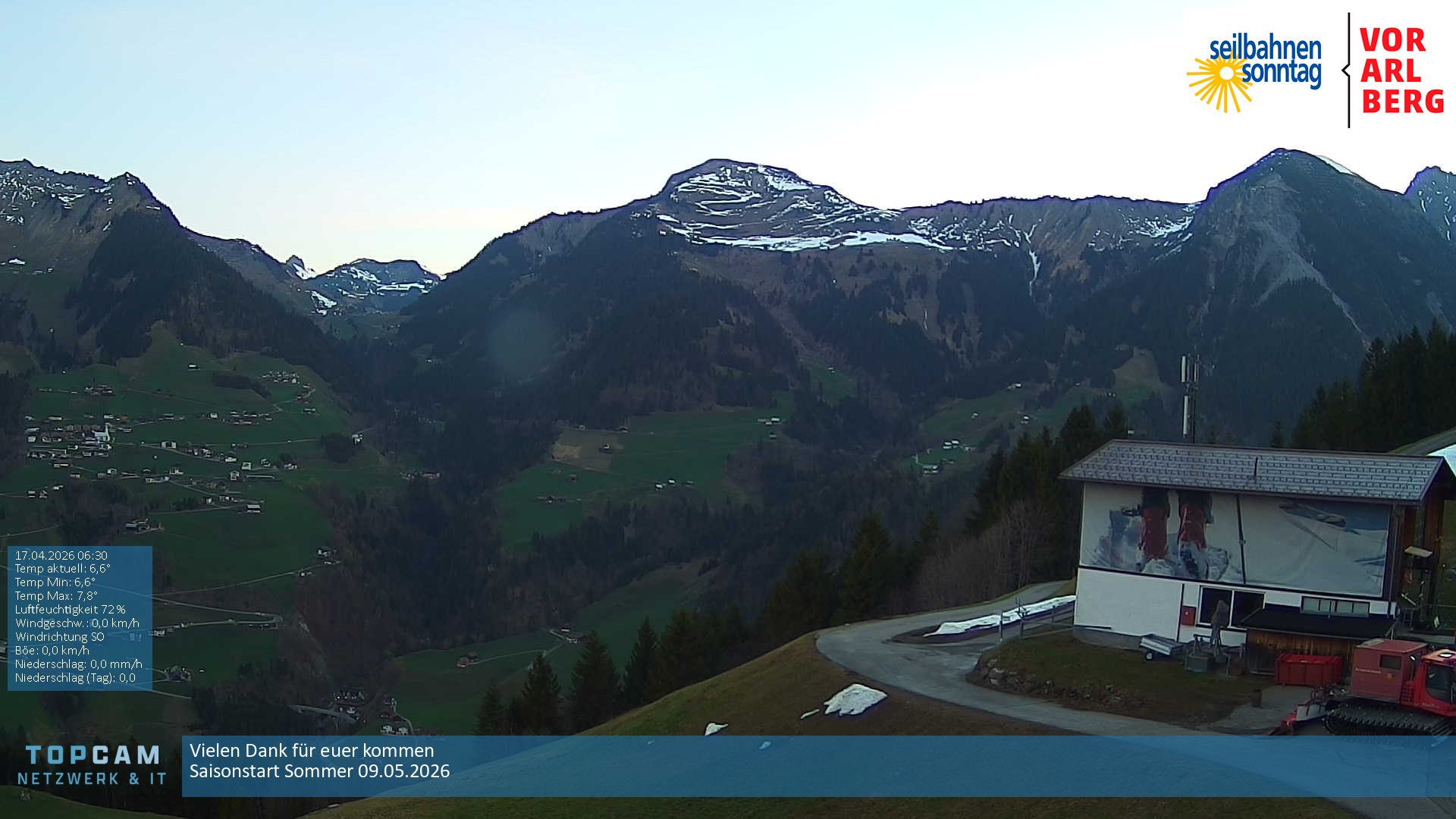 Archiv Foto Webcam Bergstation Pendelbahn in Sonntag