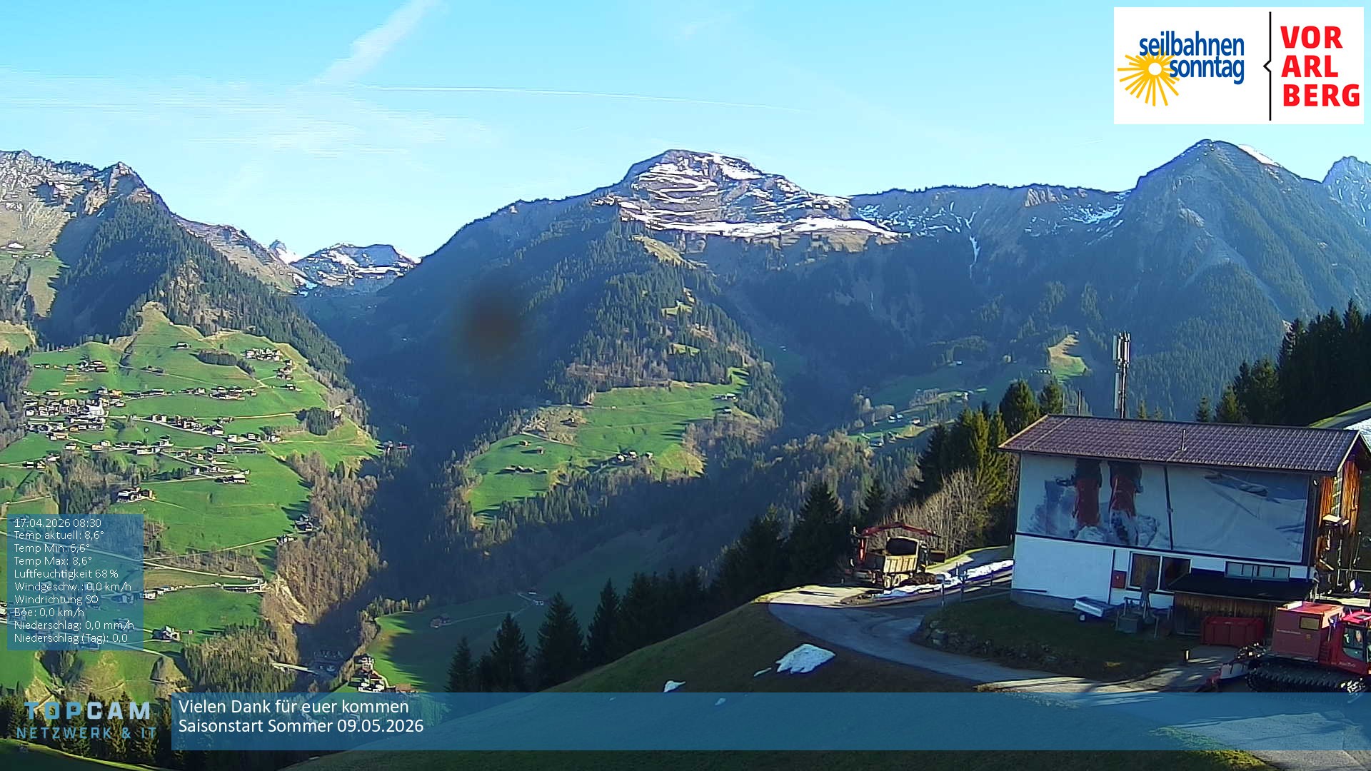 Archiv Foto Webcam Bergstation Pendelbahn in Sonntag
