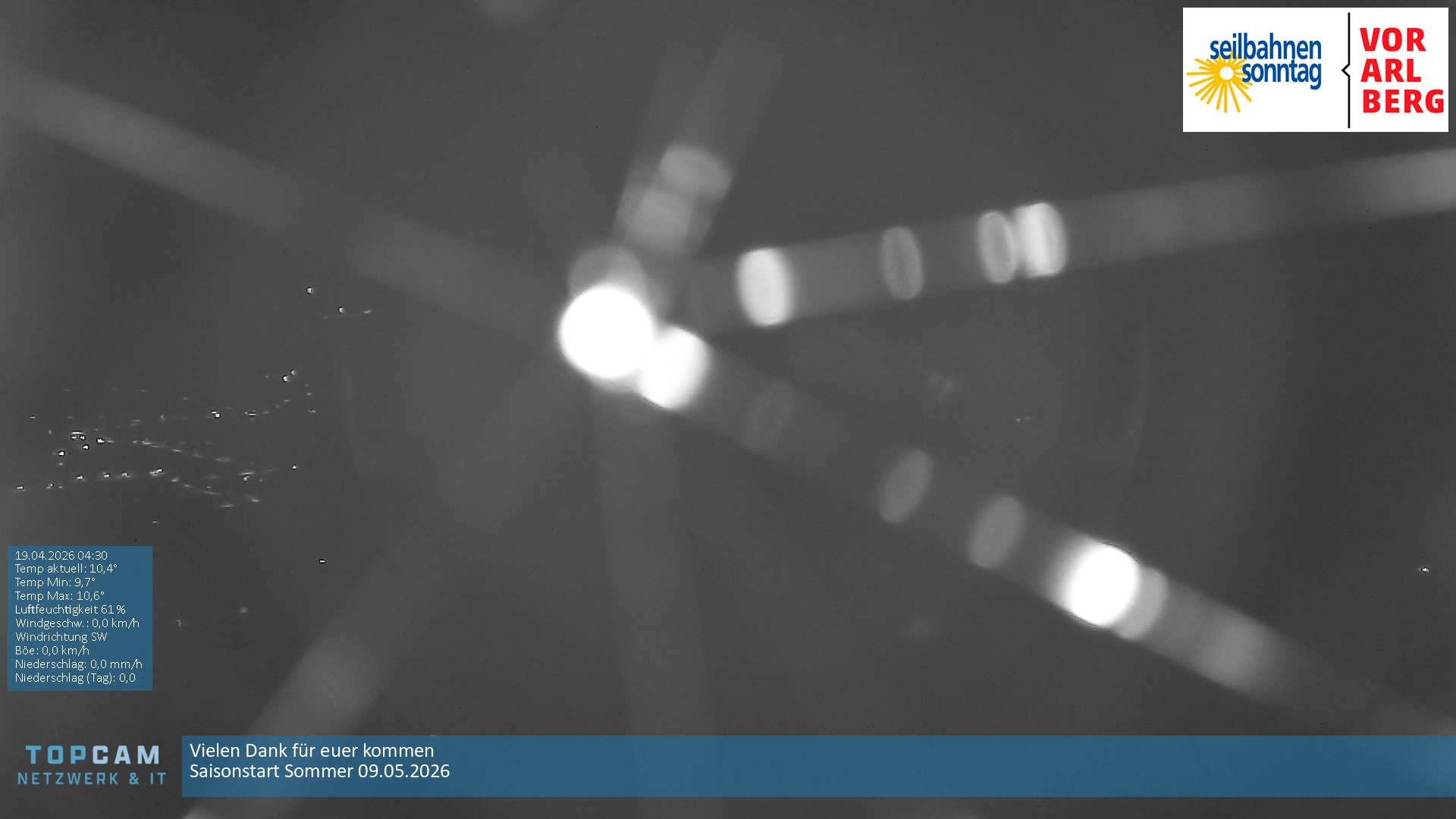 Archiv Foto Webcam Bergstation Pendelbahn in Sonntag