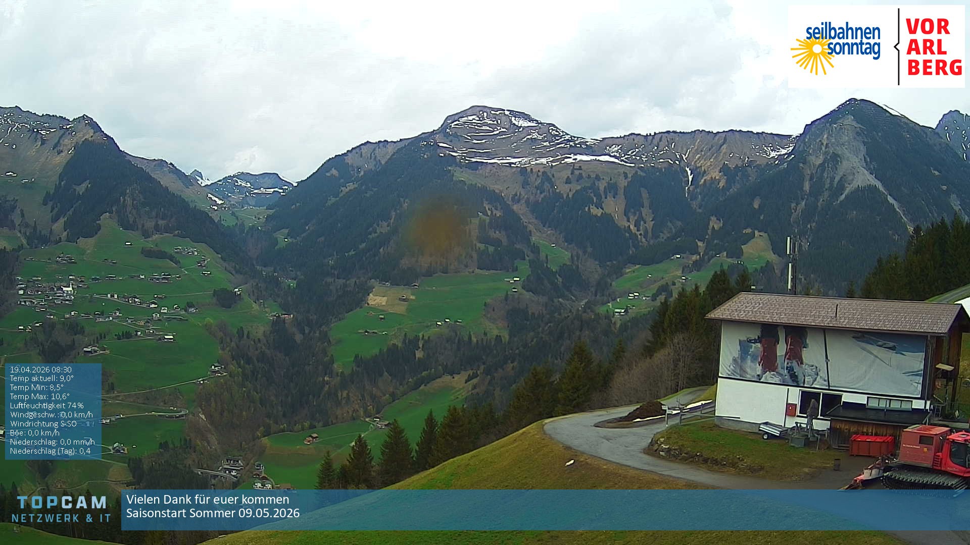 Archiv Foto Webcam Bergstation Pendelbahn in Sonntag