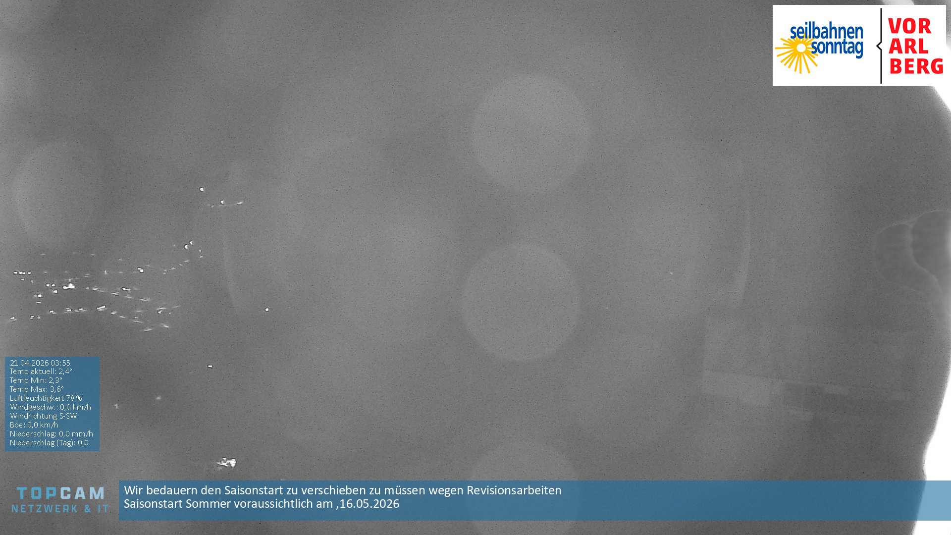 Archiv Foto Webcam Bergstation Pendelbahn in Sonntag